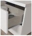 Bett-Set >TEMPUS< (4 Teilig) Nodi Eiche Dekor / Artik Weiß - 266x105x206 (BxHxT)