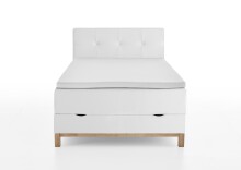 Boxspringbett >Catania< Liegefläche 140x200cm, weiß, Stellmaß: 142x116x211cm (BxHxT)