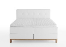 Boxspringbett >Catania< Liegefläche 160x200cm, weiß, Stellmaß: 162x116x211cm (BxHxT)