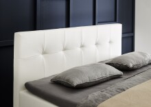 Boxspringbett >Catania< Liegefläche 160x200cm, weiß, Stellmaß: 162x116x211cm (BxHxT)