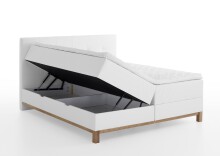 Boxspringbett >Catania< Liegefläche 160x200cm, weiß, Stellmaß: 162x116x211cm (BxHxT)