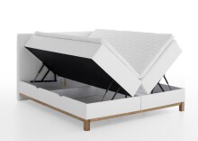 Boxspringbett >Catania< Liegefläche 160x200cm, weiß, Stellmaß: 162x116x211cm (BxHxT)