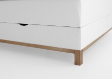 Boxspringbett >Catania< Liegefläche 160x200cm, weiß, Stellmaß: 162x116x211cm (BxHxT)