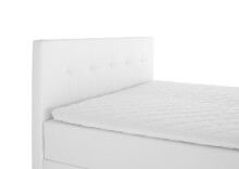 Boxspringbett >Catania< Liegefläche 160x200cm, weiß, Stellmaß: 162x116x211cm (BxHxT)