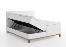 Boxspringbett >Catania< Liegefläche 160x200cm, weiß, Stellmaß: 162x116x211cm (BxHxT)