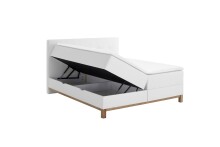 Boxspringbett >Catania< Liegefläche 180x200cm, weiß, Stellmaß: 182x116x211cm (BxHxT)