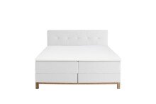 Boxspringbett >Catania< Liegefläche 180x200cm, weiß, Stellmaß: 182x116x211cm (BxHxT)