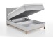 Boxspringbett >Catania< Liegefläche 120x200cm, hellgrau, Stellmaß: 122x116x211cm (BxHxT)