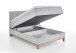 Boxspringbett >Catania< Liegefläche 120x200cm, hellgrau, Stellmaß: 122x116x211cm (BxHxT)