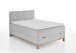 Boxspringbett >Catania< Liegefläche 140x200cm, hellgrau, Stellmaß: 142x116x211cm (BxHxT)