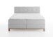 Boxspringbett >Catania< Liegefläche 160x200cm, hellgrau, Stellmaß: 162x116x211cm (BxHxT)