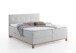 Boxspringbett >Catania< Liegefläche 160x200cm, hellgrau, Stellmaß: 162x116x211cm (BxHxT)