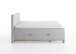 Boxspringbett >Catania< Liegefläche 160x200cm, hellgrau, Stellmaß: 162x116x211cm (BxHxT)