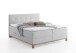 Boxspringbett >Catania< Liegefläche 160x200cm, hellgrau, Stellmaß: 162x116x211cm (BxHxT)