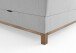 Boxspringbett >Catania< Liegefläche 160x200cm, hellgrau, Stellmaß: 162x116x211cm (BxHxT)