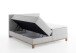 Boxspringbett >Catania< Liegefläche 180x200cm, hellgrau, Stellmaß: 182x116x211cm (BxHxT)