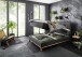 Boxspringbett >Catania< Liegefläche 120x200cm, anthrazit, Stellmaß: 122x116x211cm (BxHxT)