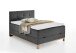 Boxspringbett >Catania< Liegefläche 120x200cm, anthrazit, Stellmaß: 122x116x211cm (BxHxT)