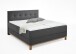 Boxspringbett >Catania< Liegefläche 160x200cm, anthrazit, Stellmaß: 162x116x211cm (BxHxT)