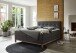 Boxspringbett >Catania< Liegefläche 160x200cm, anthrazit, Stellmaß: 162x116x211cm (BxHxT)