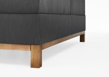 Boxspringbett >Catania< Liegefläche 180x200cm, anthrazit, Stellmaß: 182x116x211cm (BxHxT)