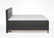 Boxspringbett >Catania< Liegefläche 180x200cm, anthrazit, Stellmaß: 182x116x211cm (BxHxT)