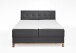 Boxspringbett >Catania< Liegefläche 180x200cm, anthrazit, Stellmaß: 182x116x211cm (BxHxT)