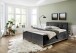 Boxspringbett >Catania< Liegefläche 180x200cm, anthrazit, Stellmaß: 182x116x211cm (BxHxT)