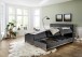 Boxspringbett >Catania< Liegefläche 180x200cm, anthrazit, Stellmaß: 182x116x211cm (BxHxT)