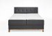 Boxspringbett >Catania< Liegefläche 180x200cm, anthrazit, Stellmaß: 182x116x211cm (BxHxT)