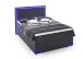 Boxspringbett >Colorado II< Liegefläche 140x200cm, schwarz / LED, Stellmaß: 152x121x211cm (BxHxT)