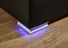 Boxspringbett >Colorado II< Liegefläche 160x200cm, schwarz / LED, Stellmaß: 172x121x211cm (BxHxT)