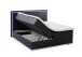 Boxspringbett >Colorado II< Liegefläche 160x200cm, schwarz / LED, Stellmaß: 172x121x211cm (BxHxT)