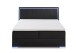 Boxspringbett >Colorado II< Liegefläche 180x200cm, schwarz / LED, Stellmaß: 192x121x211cm (BxHxT)