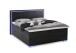 Boxspringbett >Colorado II< Liegefläche 180x200cm, schwarz / LED, Stellmaß: 192x121x211cm (BxHxT)