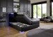 Boxspringbett >Colorado II< Liegefläche 180x200cm, schwarz / LED, Stellmaß: 192x121x211cm (BxHxT)