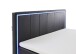 Boxspringbett >Colorado II< Liegefläche 180x200cm, schwarz / LED, Stellmaß: 192x121x211cm (BxHxT)