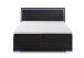 Boxspringbett >Colorado II< Liegefläche 180x200cm, schwarz / LED, Stellmaß: 192x121x211cm (BxHxT)