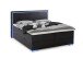 Boxspringbett >Colorado II< Liegefläche 180x200cm, schwarz / LED, Stellmaß: 192x121x211cm (BxHxT)
