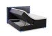 Boxspringbett >Colorado II< Liegefläche 180x200cm, schwarz / LED, Stellmaß: 192x121x211cm (BxHxT)