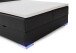 Boxspringbett >Colorado II< Liegefläche 180x200cm, schwarz / LED, Stellmaß: 192x121x211cm (BxHxT)
