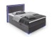 Boxspringbett >Colorado II< Liegefläche 140x200cm, anthrazit/ LED, Stellmaß: 152x121x211cm (BxHxT)