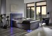 Boxspringbett >Colorado II< Liegefläche 140x200cm, anthrazit/ LED, Stellmaß: 152x121x211cm (BxHxT)