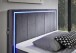 Boxspringbett >Colorado II< Liegefläche 140x200cm, anthrazit/ LED, Stellmaß: 152x121x211cm (BxHxT)