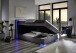 Boxspringbett >Colorado II< Liegefläche 140x200cm, anthrazit/ LED, Stellmaß: 152x121x211cm (BxHxT)