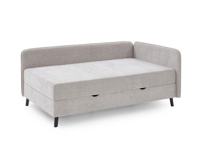 Polsterliege >Kiruna< Liegefläche 90x200cm, beige, Stellmaß: 102x87x214m (BxHxT)