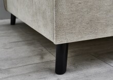 Polsterliege >Kiruna< Liegefläche 90x200cm, beige, Stellmaß: 102x87x214m (BxHxT)