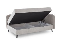 Polsterliege >Kiruna< Liegefläche 90x200cm, beige, Stellmaß: 102x87x214m (BxHxT)