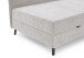 Polsterliege >Kiruna< Liegefläche 90x200cm, beige, Stellmaß: 102x87x214m (BxHxT)
