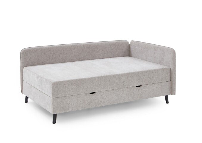 Polsterliege >Kiruna< Liegefläche 120x200cm, beige, Stellmaß: 132x87x214cm (BxHxT)